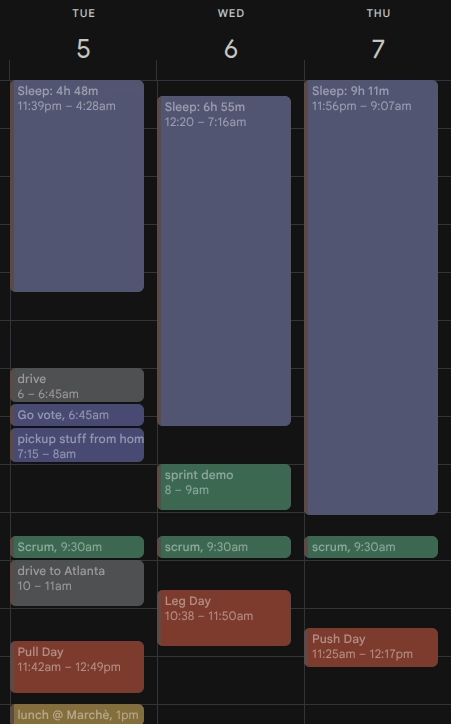 Circadia: Your WHOOP Data, On Your Calendar